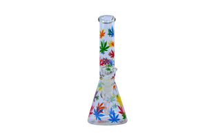 Rainbow Pride Leaf Glow Beaker