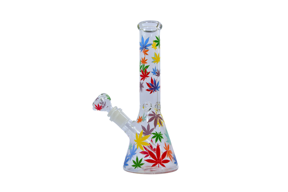 Rainbow Pride Leaf Glow Beaker