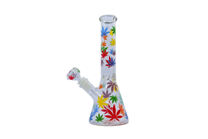 Rainbow Pride Leaf Glow Beaker