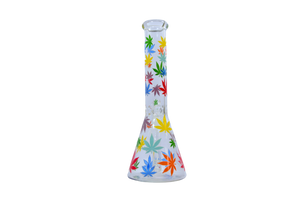 Rainbow Pride Leaf Glow Beaker