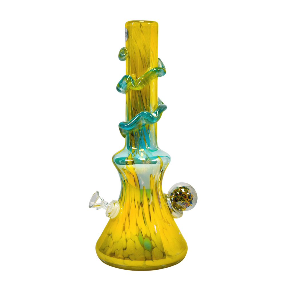 
            
                Load image into Gallery viewer, Twisted Sisters 13&amp;quot; Wrapped Beaker Vase Waterpipe
            
        