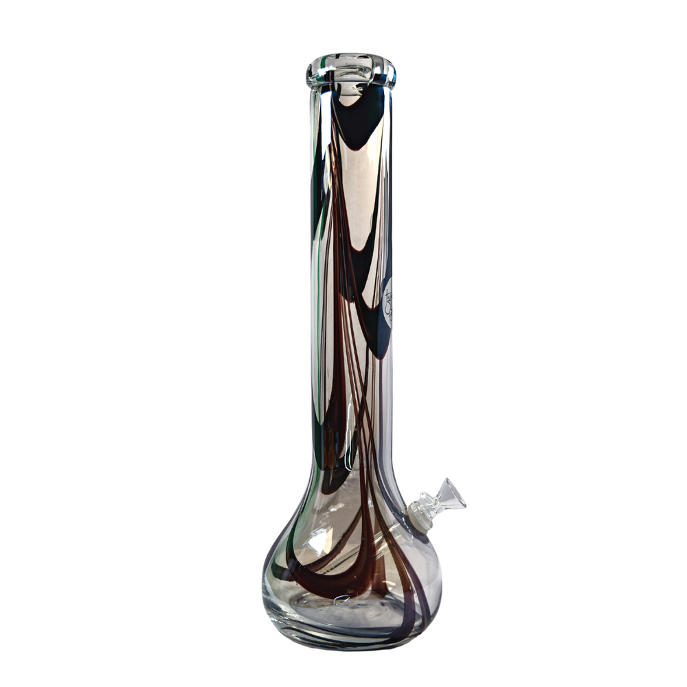 
            
                Load image into Gallery viewer, Twisted Sisters 18&amp;quot; Iridescent Vase Waterpipe
            
        